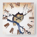 Buscar woodblock relojes de pared Vintage