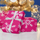 Buscar fucsia y blanco papel de regalo Navidad
