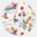 Buscar vintage birthday pegatinas Fiesta