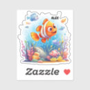 Buscar de los pescados pegatinas Cualquier niño