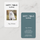Buscar dog walking tarjetas de visita Cachorro