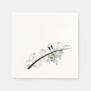 Buscar pájaros del amor servilletas Novia