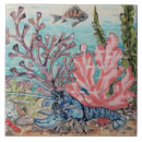 Buscar coral y azul azulejos Marina