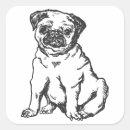 Buscar perro blanco y negro pegatinas Vintage