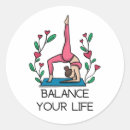 Buscar equilibrio pegatinas Yoga