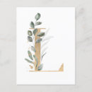 Buscar letra l monograma postales Inicial