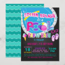 Buscar pool party birthday invitaciones Chica