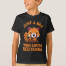 Buscar panda rojo camisetas Divertido
