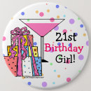 Buscar 21ro cumpleaños pins Rosa