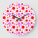 Buscar lunares rosados relojes de pared Para todos