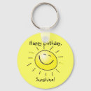 Buscar sol feliz llaveros Amarillo