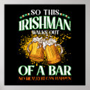 Buscar cerveza irlandesa posters Shamrock