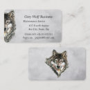 Buscar lobo gris tarjetas de visita Naturaleza