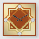 Buscar naranja quemado relojes de pared Elegante