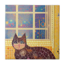 Buscar arte abstracto del gato azulejos 9 º gata