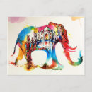 Buscar elefante indio tarjetas Moderno