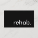 Buscar rehabilitación tarjetas de visita Terapeuta