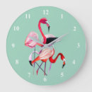 Buscar flamenco rosado relojes de pared Lindo