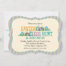 Buscar huevos de pascua coloridos invitaciones Para todos