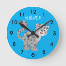 Buscar leopardo relojes de pared Gatos grandes