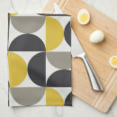 Buscar amarillo y gris paños de cocina Moderno