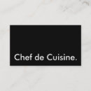 Buscar chef ejecutivo tarjetas de visita Cocinar