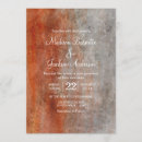 Buscar gris y naranja invitaciones Simple