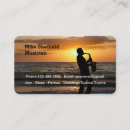 Buscar música jazz tarjetas de visita Músico