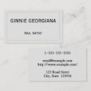 Buscar tecnología del clavo tarjetas de visita Elegante