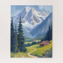 Buscar montañas suizas puzzles Paisaje