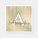 Buscar rayado servilletas Oro