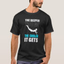 Buscar instructor del buceo con escafandra camisetas Buceando