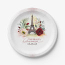 Buscar de la torre eiffel platos Rosa