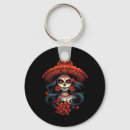 Buscar la catrina llaveros Cráneo de azúcar