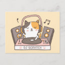 Buscar amante de la música postales Felino