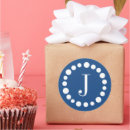 Buscar monograma j pegatinas Blanco