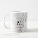 Buscar borde de oro tazas Monograma