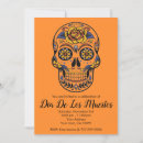Buscar dia muertos invitaciones Naranja