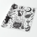 Buscar bruja papel de regalo Brujo