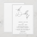 Buscar minimalista boda invitaciones Guión