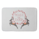 Buscar paz alfombrillas de baño Paz en la tierra