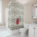 Buscar calavera cortinas de baño Patrón