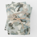 Buscar camo papel de regalo Gris
