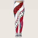 Buscar patriótico leggings Estrellas