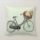 Buscar bicicleta del vintage cojines Floral