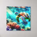 Buscar tortuga marina lienzos Océano