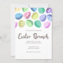 Buscar huevos de pascua coloridos invitaciones Para todos