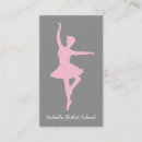 Buscar bailarín ballet de tarjetas de visita Estudio de danza