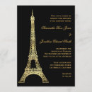 Buscar parisiense boda invitaciones Torre eiffel