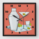 Buscar cocktail relojes de pared Retro